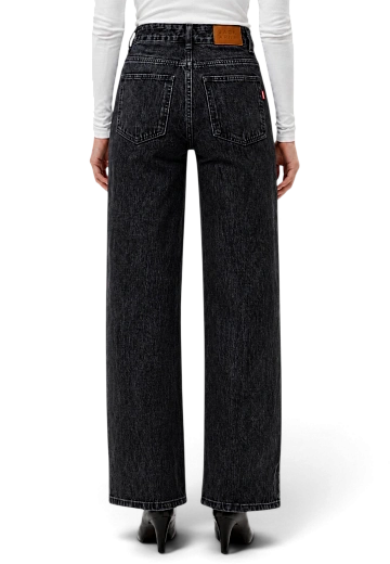 Джинсы палаццо с высокой посадкой