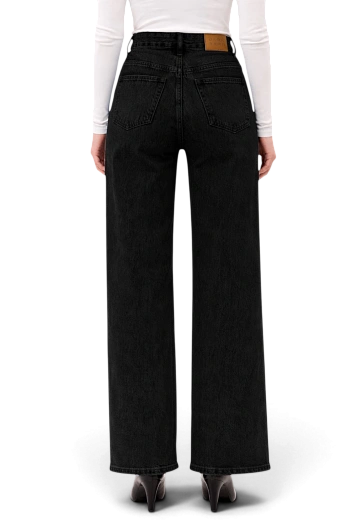 Джинсы прямые с высокой посадкой