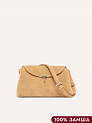 Сумка натуральная замша на плечо Bérénice Beige