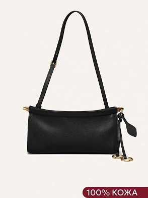 Сумка натуральная кожа через плечо Clémentine Noir